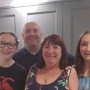 Shirley McGovern, with her husband Phillip Bean and daughters Jennifer, 13, and Kirsty, 15, wants her cancer treatment extended