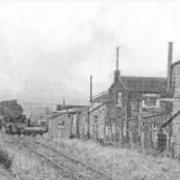 The only extant picture of a train on the Hoddlesden Railway: a 'Crab' in the last years of the line entering Shaw's sidings?. Copyright Cottontown