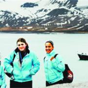 THE POLAR EXPLORERS: Sonia Slaam, Alex Purdie and Roshni Valibhai on the trip they won to the Arctic Circle