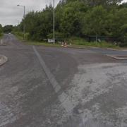 A cyclist was knocked off his bike in between two roads at the roundabout outside Clitheroe Hospital