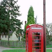 A classic red phone box