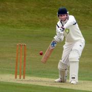 Whalley batsman Declan Bailey in action against Read