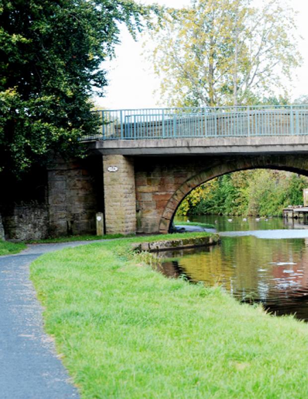 The canal at Barden Lane, near where a girl was found