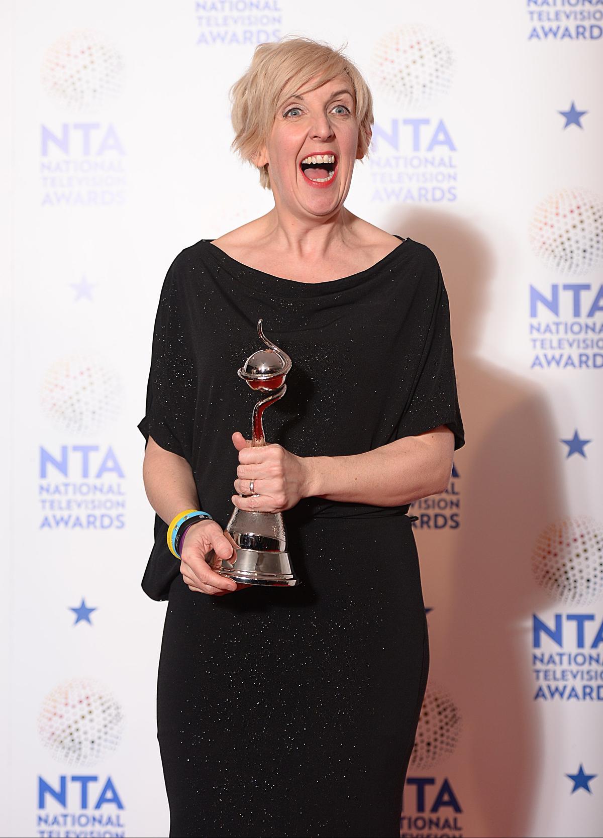 2014 National Television Awards at the O2 Arena, London.