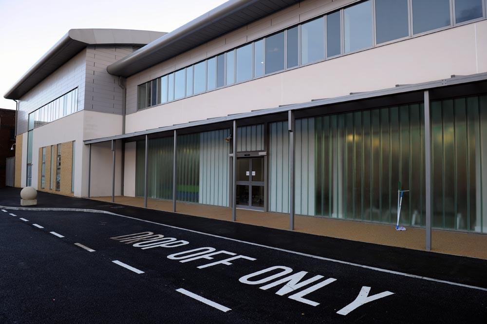 First view of the new Intergrated Urgent Care Centre at Burnley General Hospital.
