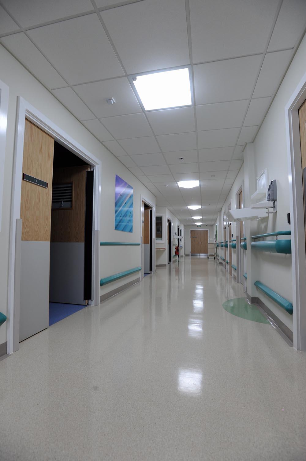 First view of the new Intergrated Urgent Care Centre at Burnley General Hospital.
