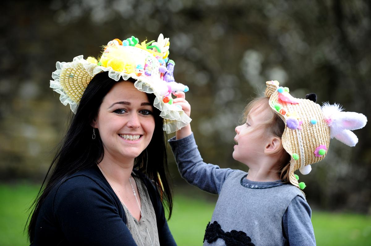 Easter bonnet parade, Griffin Park Community primary school, Blackburn.
