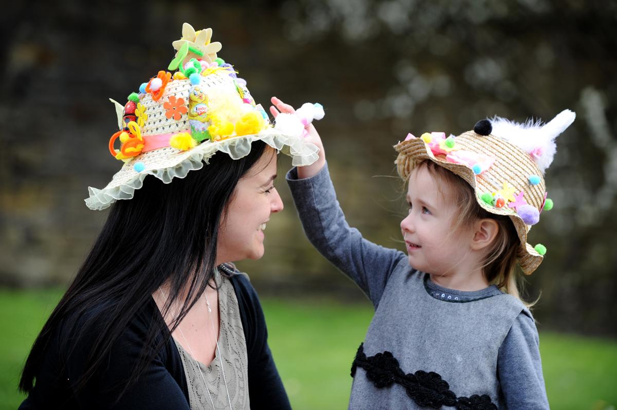 Easter bonnet parade, Griffin Park Community primary school, Blackburn.