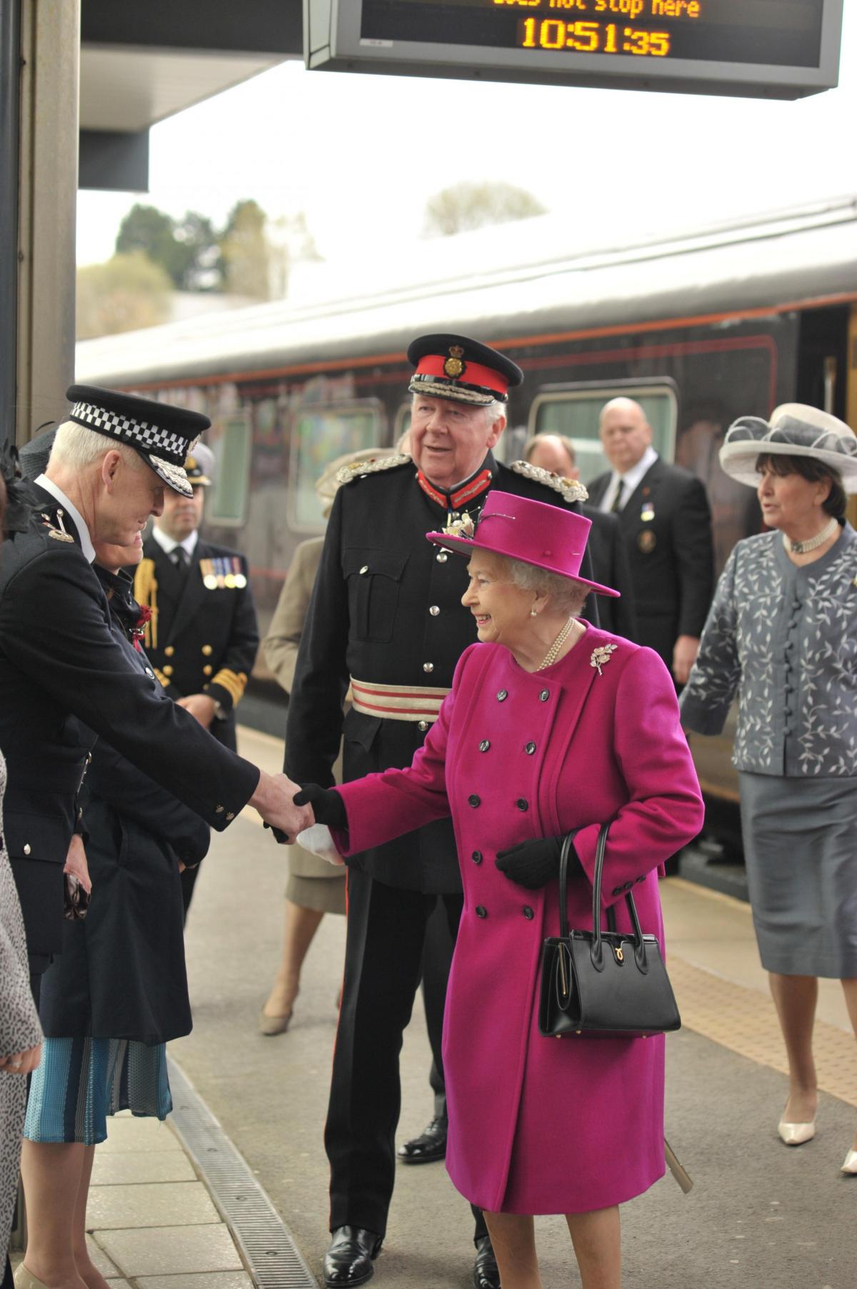 HRH Queen Elizabeth II visits Blackburn Cathedral for Maundy service 17/04/2014