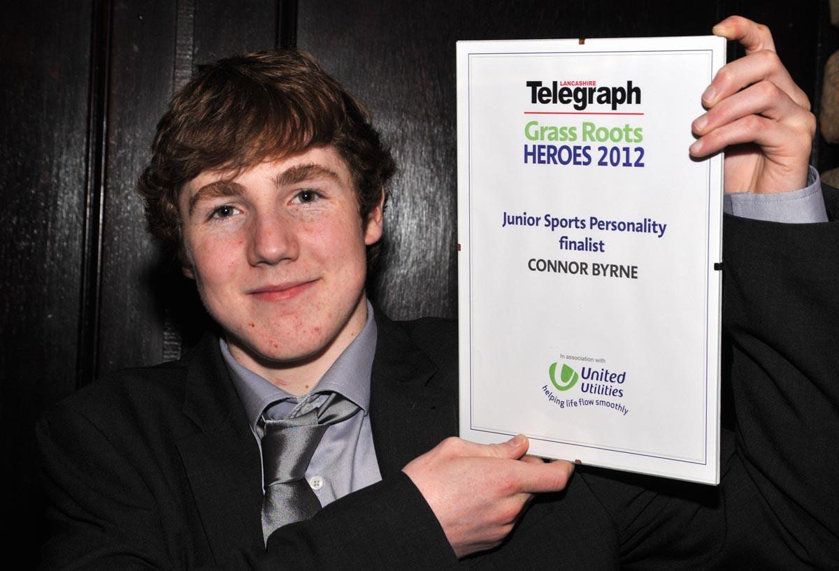 Junior Sports Personality finalist Connor Byrne