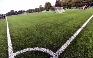 New 3G football pitches at Witton Park, Blackburn.