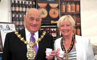 Cllr Colin Rigby in his Mayoral chain with wife and fellow councillor Jean in 2018