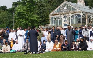 Eid prayers taking place at Corporation Park in July last year