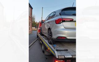 A car was seized in Longridge after checks showed it had no insurance or MOT