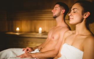 The health benefits of a sauna include removing skin impurities and reducing stress