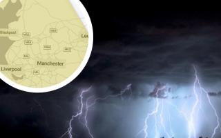 Met Office issue 10-hour thunderstorm warning in East Lancs