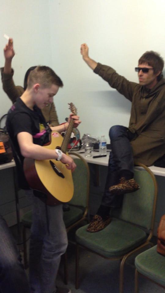Reece Bibby and Liam Gallagher