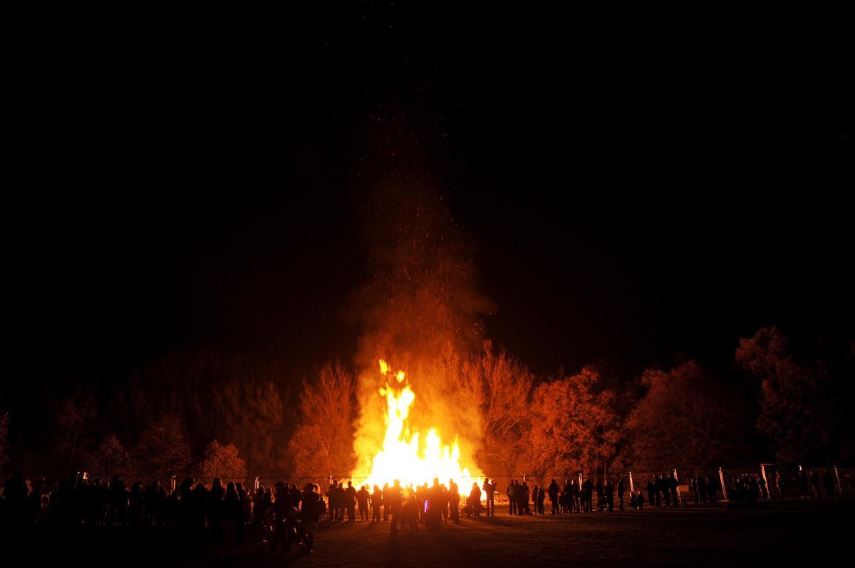 Bonfire night at Towneley Park, Burnley.