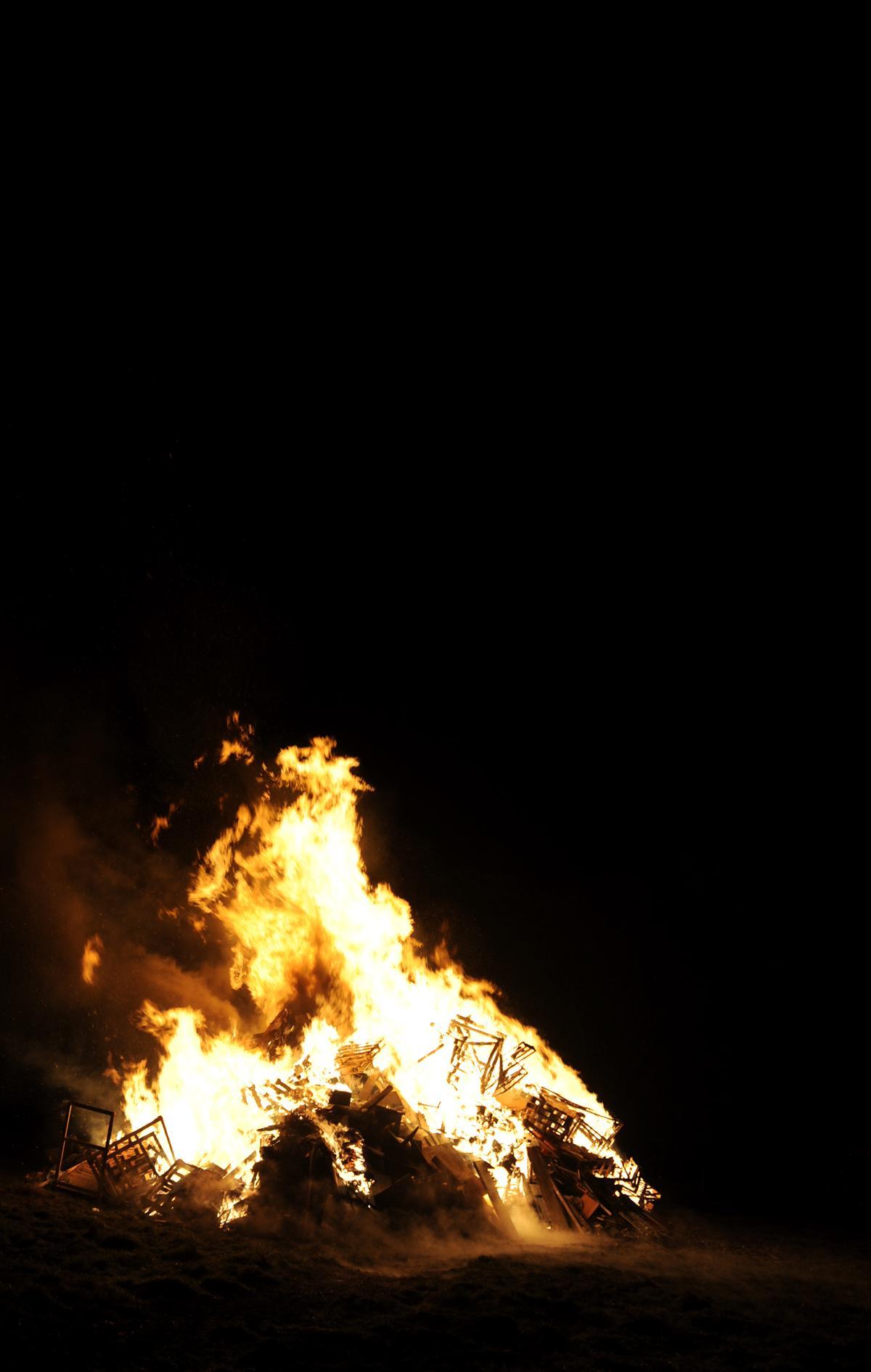 Bonfire night at Towneley Park, Burnley.