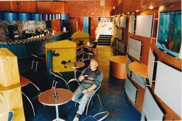 De Ream cafe bar in Duke Street Blackburn 1997