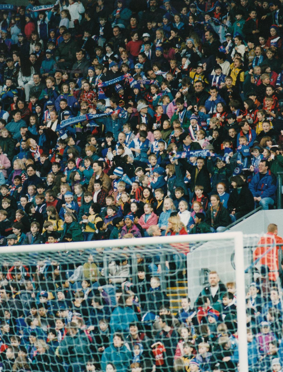 Young Rovers fans in the Darwen End in 1994.