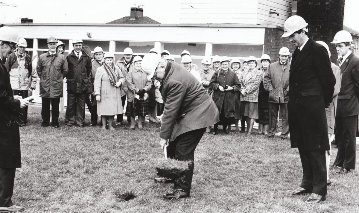 First sod being cut for St John;s CE Primary School