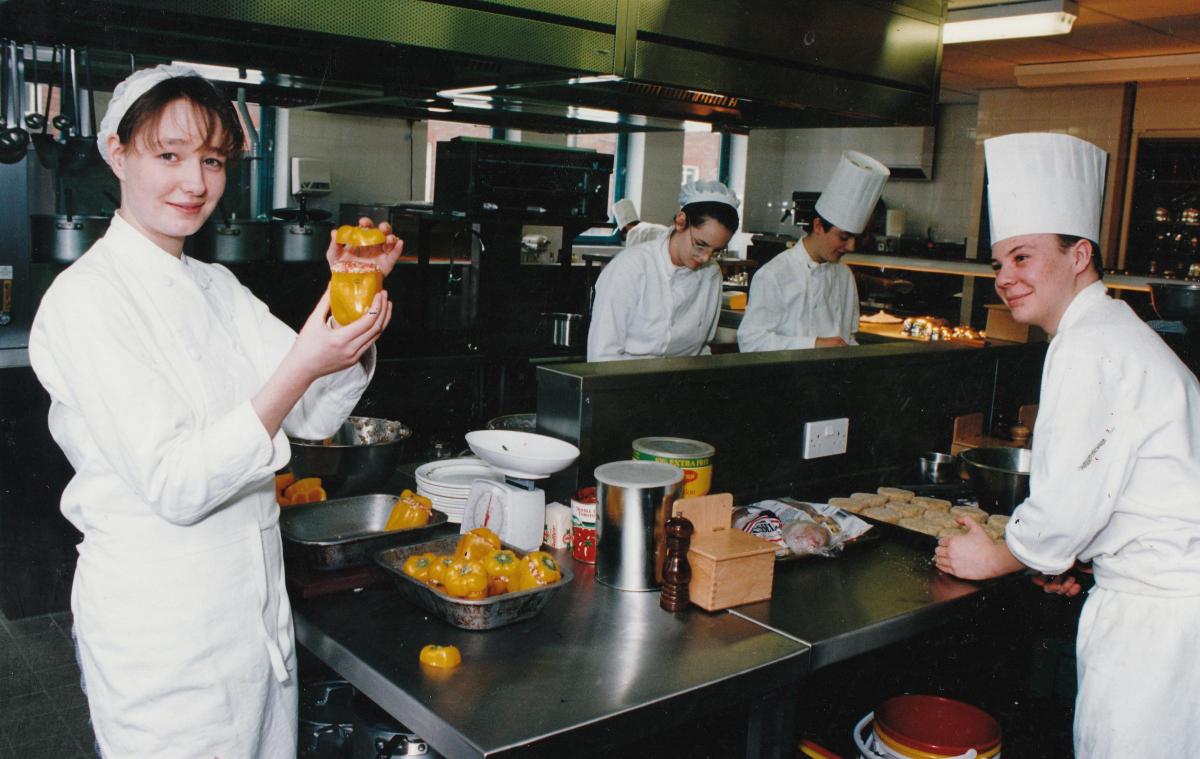 Images of Nelson and Colne College in the 1990s