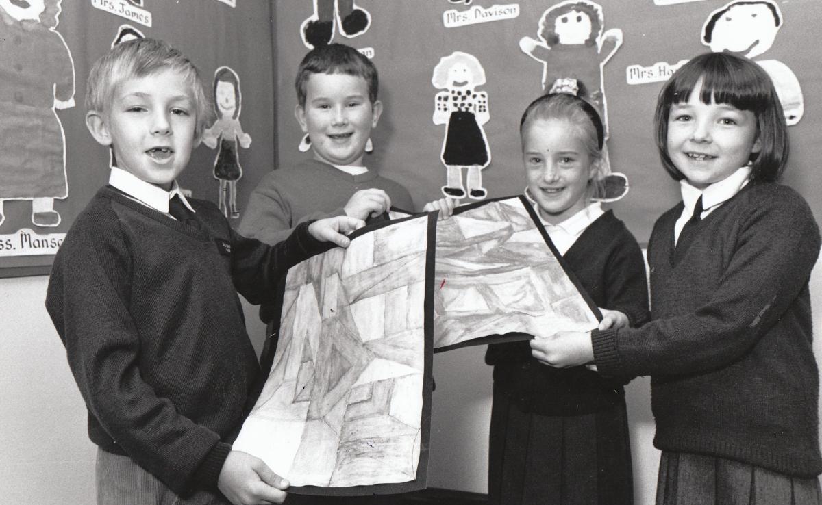 Lord Street Primary School pupils (Colne) in 1991 have an exhibition