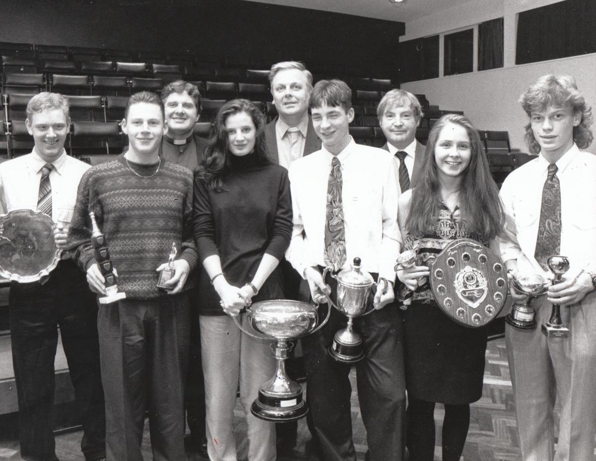 St John Fisher and Thomas More (Colne) pupils at their prize giving in 1991