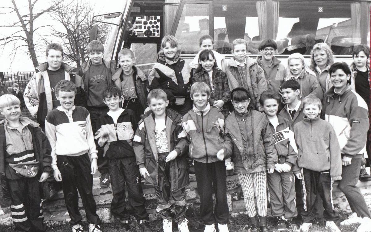 West Street County Primary School in Colne heading on a ski trip to Italy in 1993