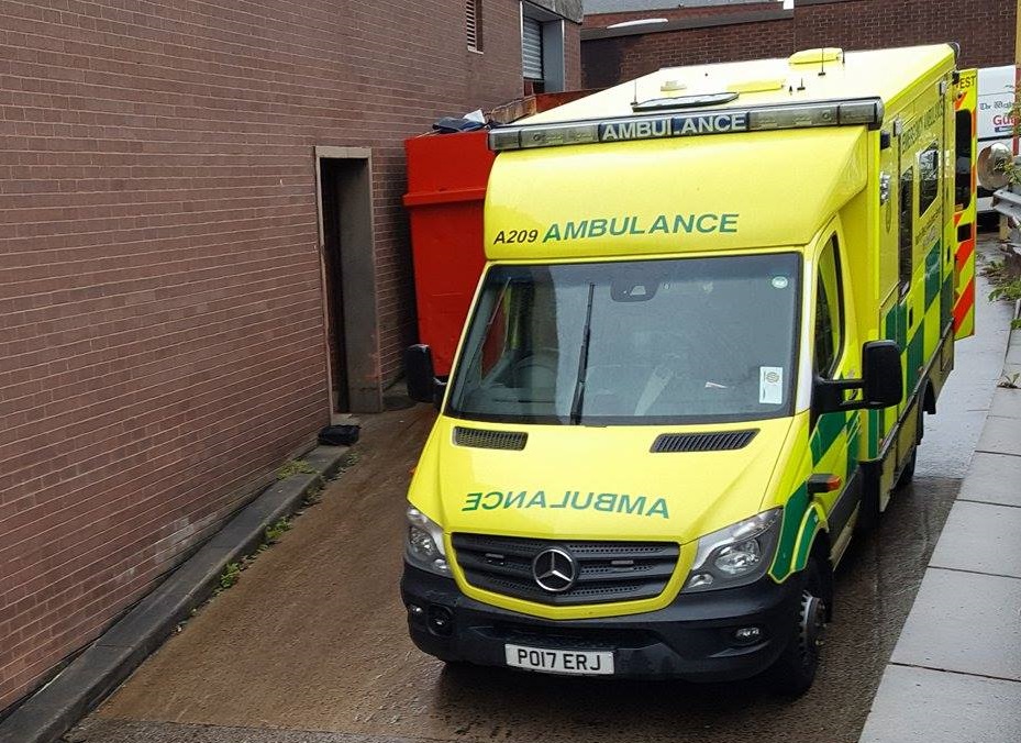 Ambulance called to Blackburn firm after man suffers back injury