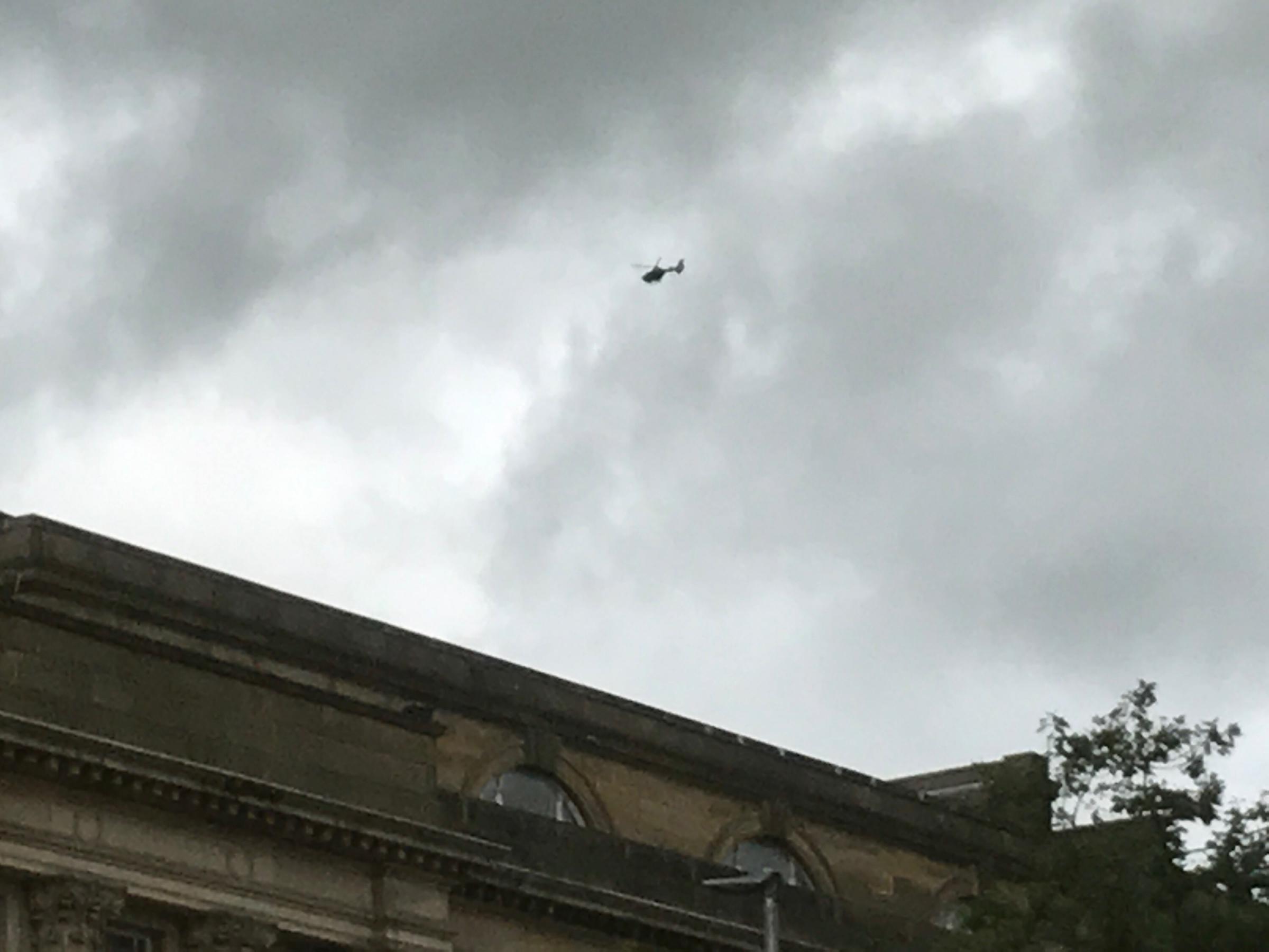 PICTURES/VIDEO: Police helicopter flying over town centre helps find missing four-year-old