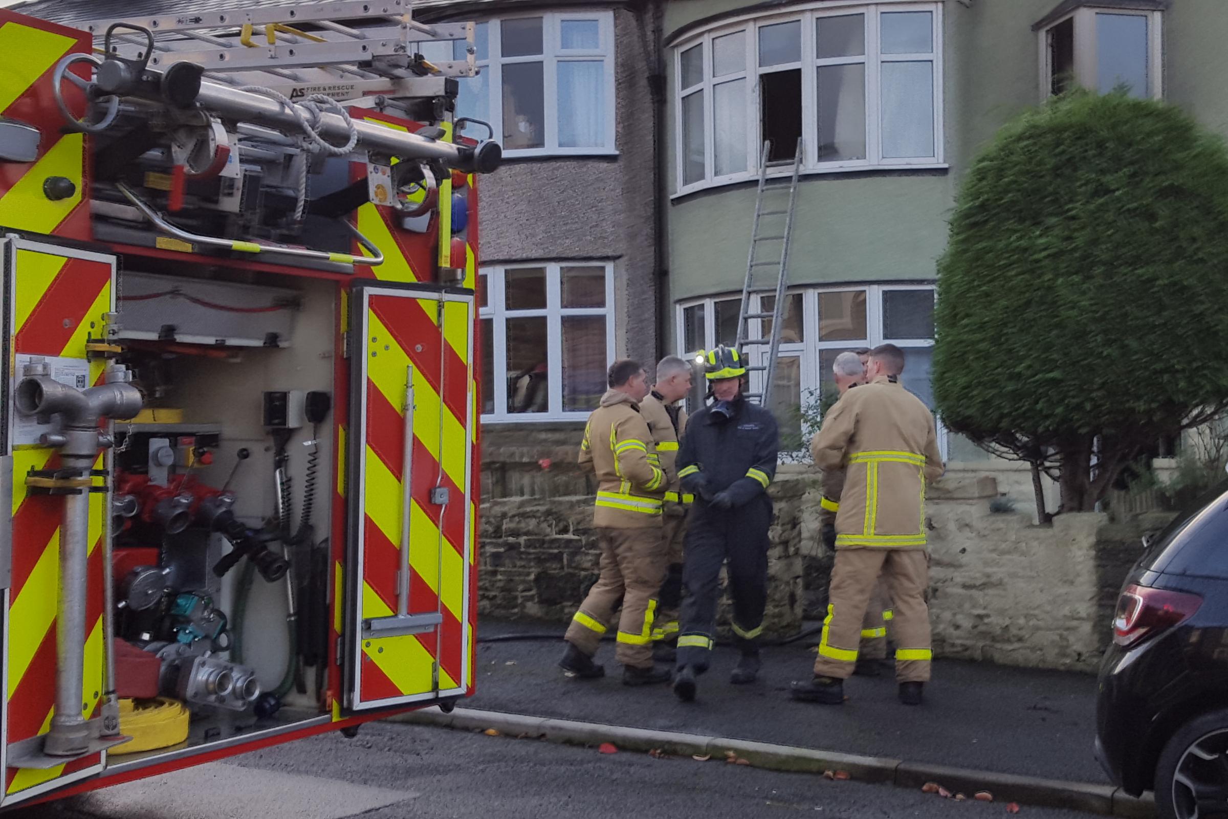 Couple in 70s rescued from house fire in Accrington