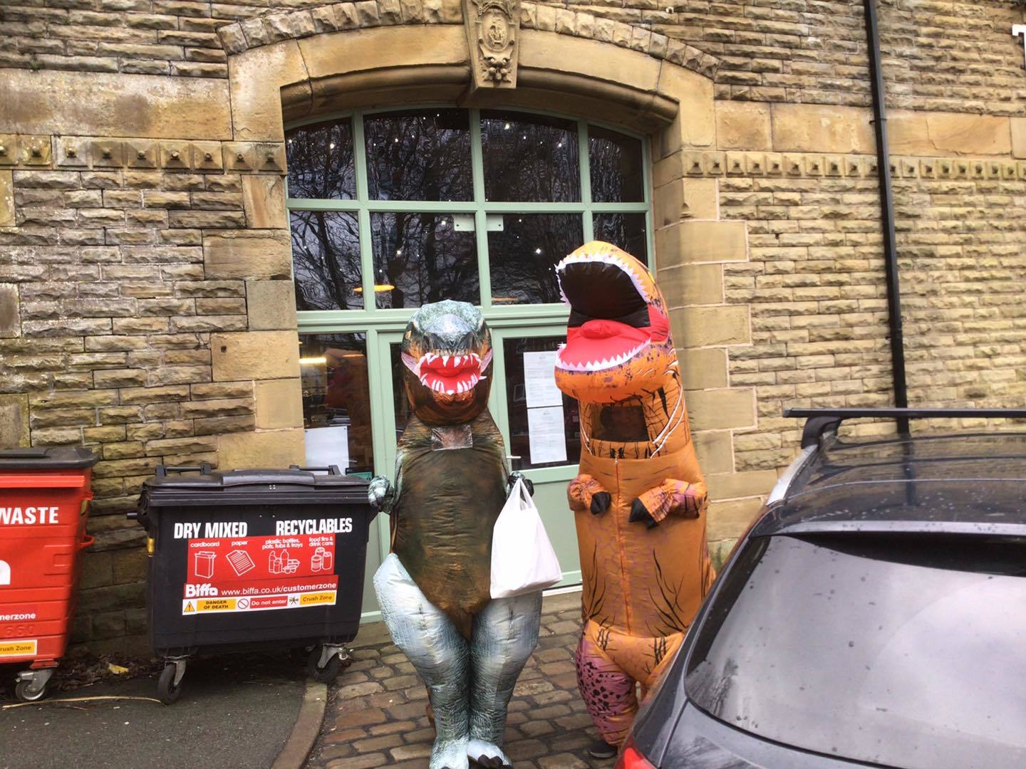 The dino deliveries in Darwen were a roaring success