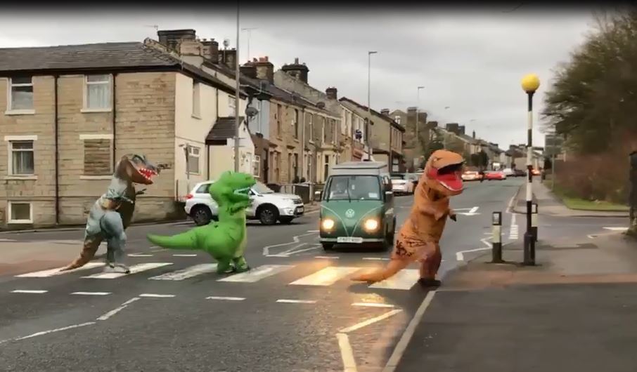 The dino deliveries in Darwen were a roaring success