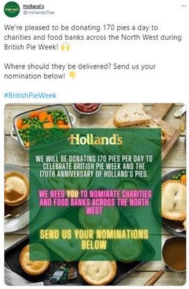 Hollands Pies is gearing up for British Pie Week