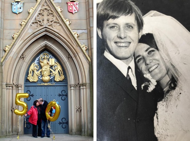 Husband recreates Blackburn wedding proposal for 50th anniversary - Vimarsana News