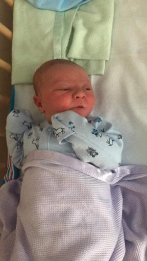 Cody Austin was born at the Royal Preston Hospital on March 29 weighing 7lb 15oz and the photo was taken by Rosie Dales and Liam Austin 