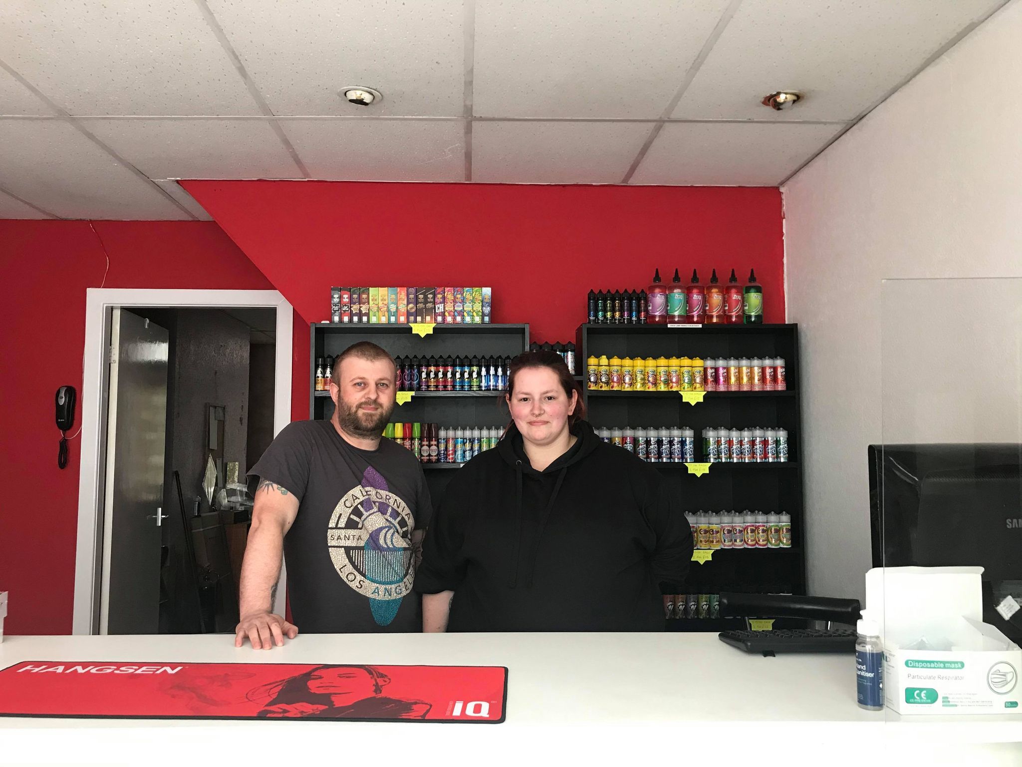 Jessica Roberts and her partner Jason Hodge have opened Lancashire Vapes after setting up the business online during lockdown