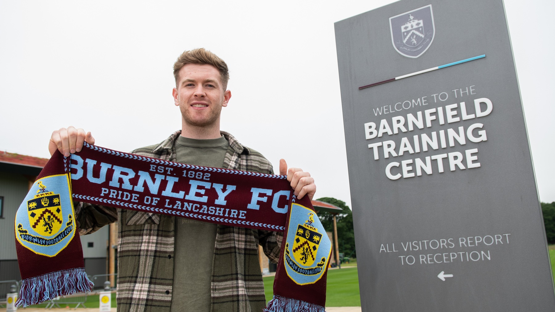Nathan Collins gets used to his new surroundings. Picture: Burnley FC