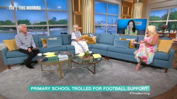 Lancashire Telegraph: This Morning discussed the school's video (Photo: ITV Screenshot) Lancashire Telegraph: This Morning discussed the school's video (Photo: ITV Screenshot)