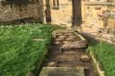 Stone flags hav been taken from St Wilfred's Church in Ribchester