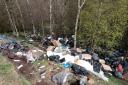 A 2020 fly-tipping in  Bacup Road in Burnley