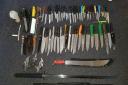 The knives were recovered from Burnley's knife bin