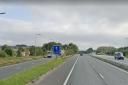 Why was part of the M65 closed on Sunday night?