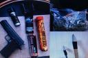 Some of the items found in the mans house. Photo: Nelson, Brierfield and Barrowford Police / Facebook