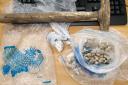 Drugs, along with a hammer, were seized on Saturday after numerous reports were made to police