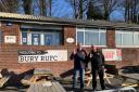 LAUNCH: Gareth Bevan, president of Bury Sports Club with Luke Tetlow-Cross, an Andy Man Club volunteer
