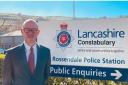 Police and Crime Commissioner Andrew Snowden at Waterfoot Police Station