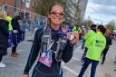 Blackburn's Camilla Ainsworth after completing the Manchester Marathon. (Photo: Instagram/@camillaainsworth)